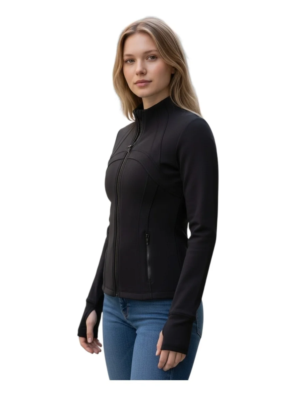 Lululemon Black Define Jacket Luon Fitted Full Zip 8 Gorpcore Minimalist